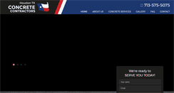 Desktop Screenshot of houstontxconcrete.com